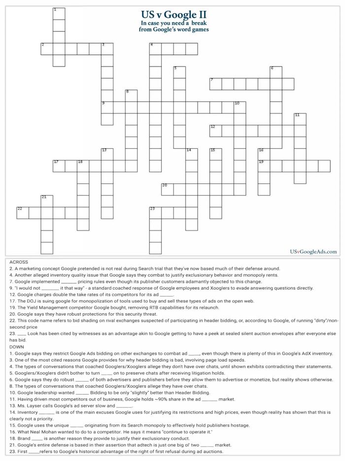 The crossword