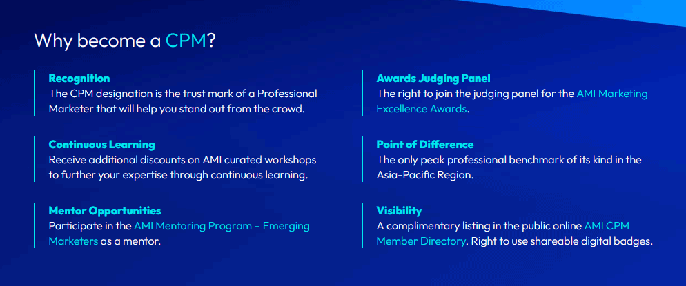 Benefits of the AMI CPD program